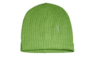 Green wool and acrylic beanie