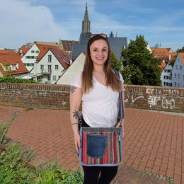Sunsa Bæredygtig Skuldertaske til kvinder. Skuldertaske lavet af genbrugte jeans og bomuld. Håndtaske vintage retro stil. Crossbody taske til kvinder. kopi 1