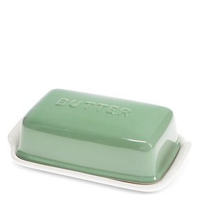 Ceramic butter dish - Green