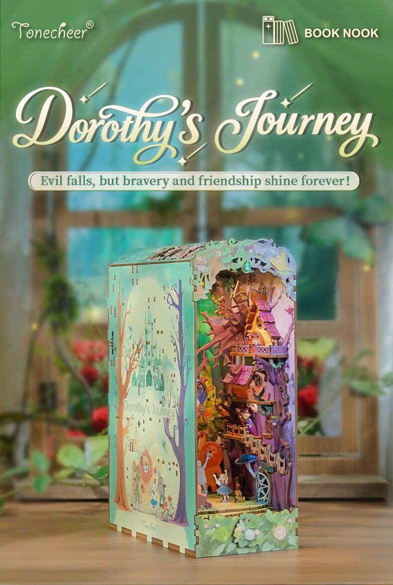 DIY Boek Nook Dorothy's Reis Houten Kit