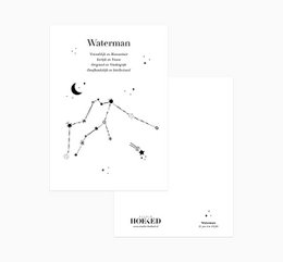 Cartolina | Segno zodiacale | Acquario