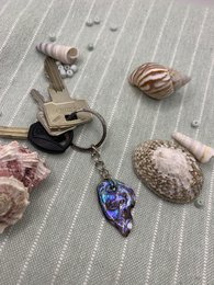 Abalone nøglering: Unikt Abalone shell nøglering tilbehør til havelskere