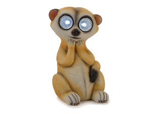 Solar Meerkat met LED -ogen 10x10x16cm