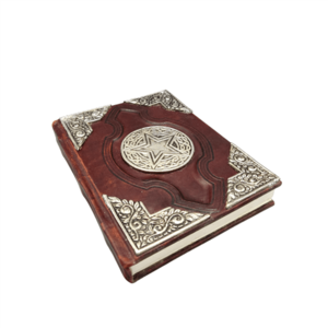 Leather Journal metal Pentacle 21 x 15 cm