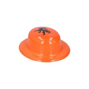 Oranje hoed met leeuw