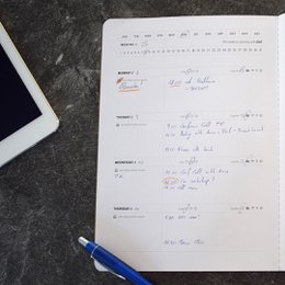 Cuaderno de papelería planificador semanal