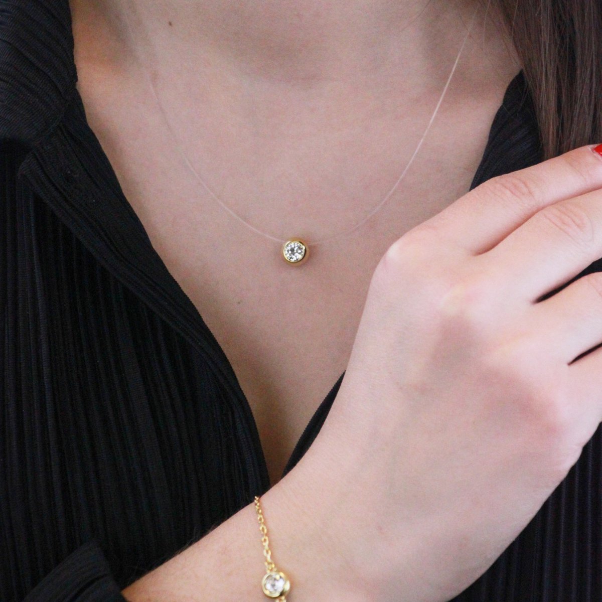 Mondset - Gold und Kristall