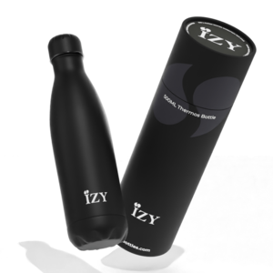 IZY Thermos Bottle - Black - 500ML To-Go Insulated Water Bottles
