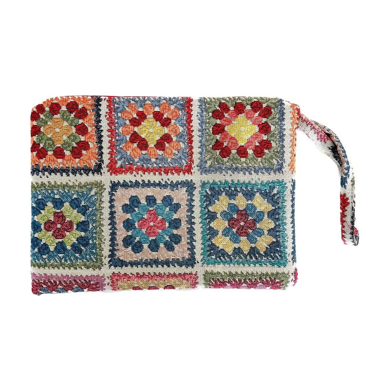 Granny Square cosmetic bag