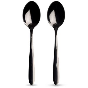 Teelöffel Stahl Black Black 2 PCs