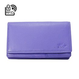 Cartera Mujer Piel Vaqueta - RFID Antideslizante - Cartera Mujer Ideal