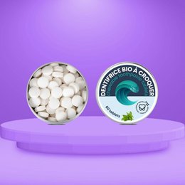 Solid toothpaste in chewable tablets - Mint flavor