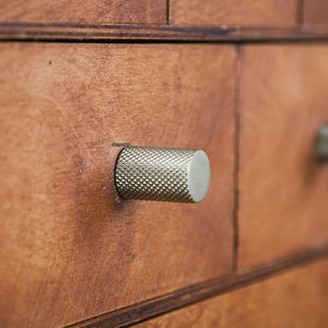 Full Brass Knurled Knob bold - brass, Brut Homeware