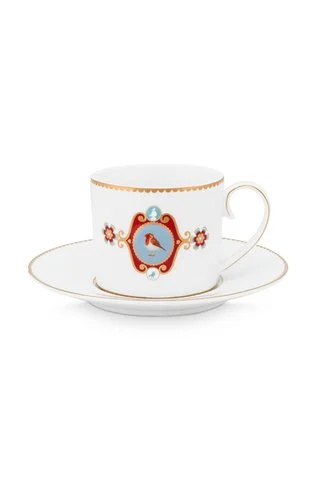 PIP - Love Birds Pair teacup Medallion White - 200ml %23
