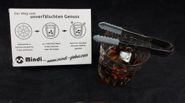 Icecubes "Wim", sæt med 8 inkl. tang, rustfrit stål, højpoleret