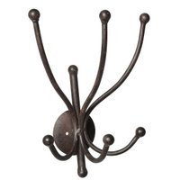 3 hooks - antique brown 28cm