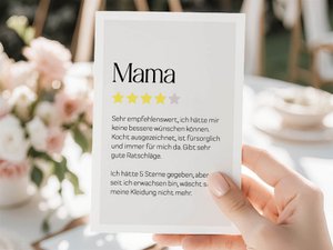 Postcard "Mama" rating