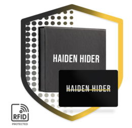RFID & NFC blokeringskort & anti skimming kort - Signal blokering - Anti skim kort - 5,4x8,6x0,1 cm - Sort