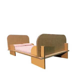 Puppenbett aus Pappe