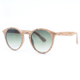 Damen-Sonnenbrille mit UV-Schutz aus Kork (einschließlich Etui L-500) L-858