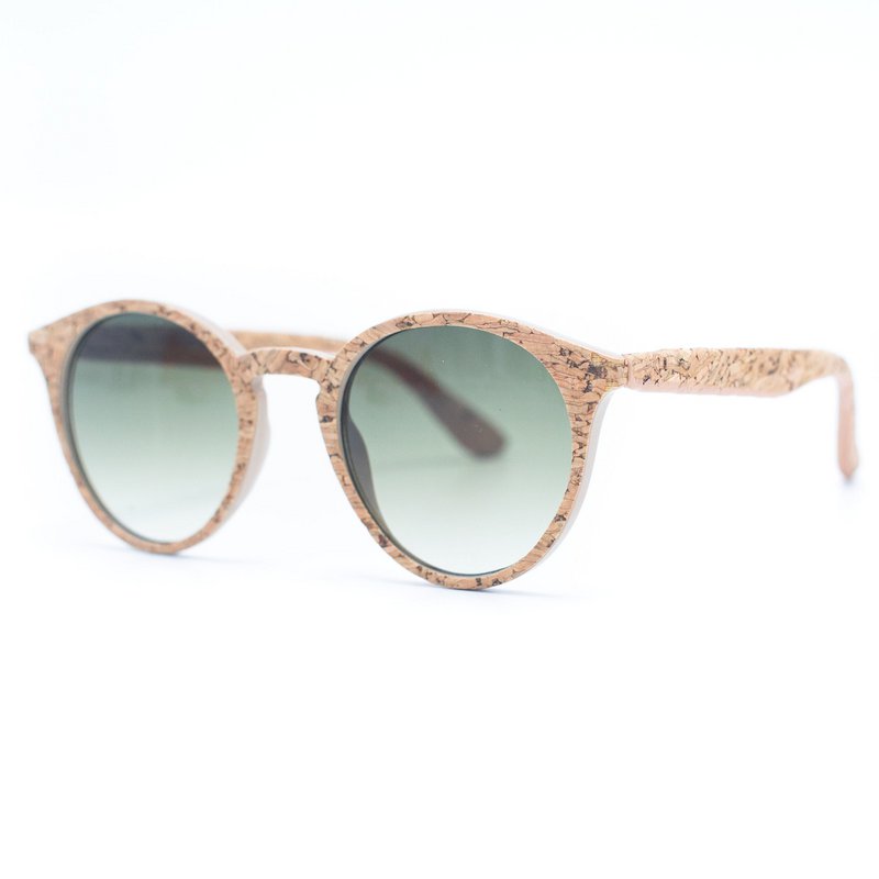 Damen-Sonnenbrille mit UV-Schutz aus Kork (einschließlich Etui L-500) L-858