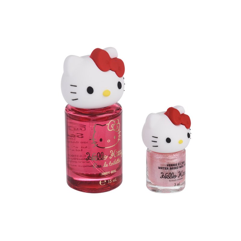 Coffret Vernis à Ongles à l'Eau 3ml & Eau de Toilette 15ml Hello Kitty x6