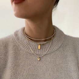 Minimalistyczny Naszyjnik Choker 2mm - Złoty
