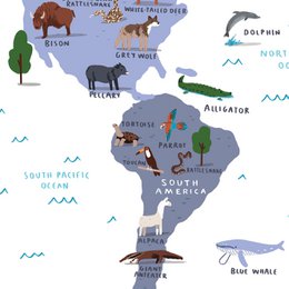 El mapa del mundo animal