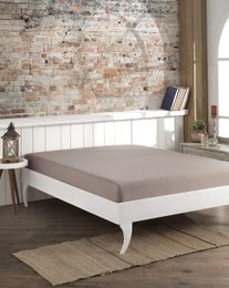 Double Fitted Sheet - 100% Cotton - 135x200cm