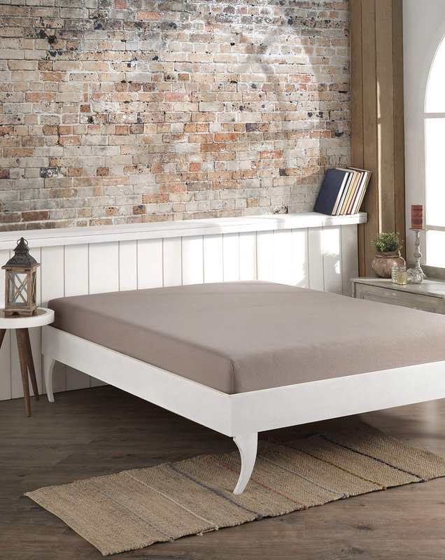 Double Fitted Sheet - 100% Cotton - 135x200cm