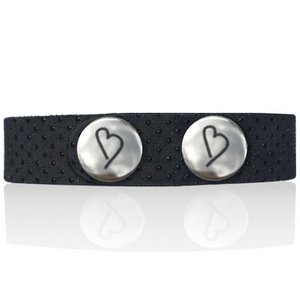 leather bracelet 'Gorgeous Grey'