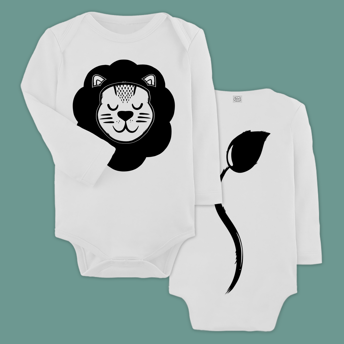 Body neonato a forma di leone - Regalo neonato a forma di leone - Amante dei leoni - Tutina neonato - Regalo per baby shower - Carino e coraggioso - Italia