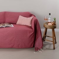 Throw Grand foulard Honeycomb - Dark red - 190x300cm