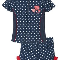 UV-Schutz Schwimmset Herzen - Marine