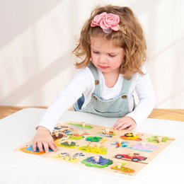 Knopf Puzzle - Safari - groß