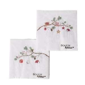 Servetten kersttak 20 dlg.