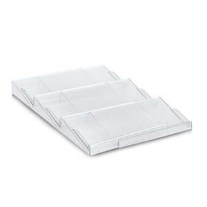 Spice jar drawer organizer set, 2 pieces, plastic