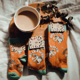 Lemuren-Socken für Kinder