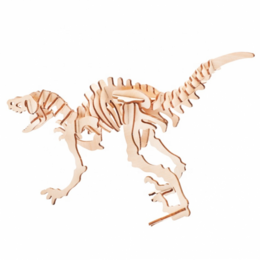 Construction kit Dino Dinosaur Velociraptor wood