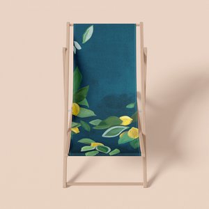 Blauw citruslinnen zomerligbed, model Anacapri