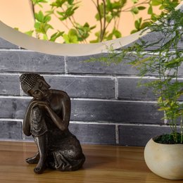 Thai Thinker Buddha Statue - Zen and Feng Shui Decoration - Lucky Object - Zen Gift Idea - Decoration