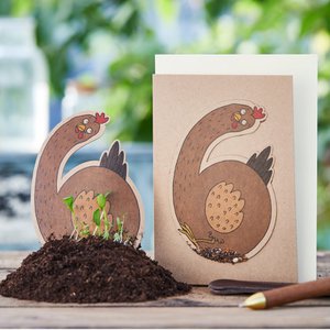 Saatsteckerkarte - Sechs