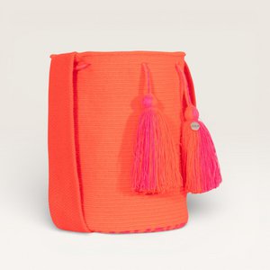 Solid crossbody bag L | Tangerine
