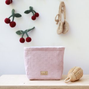 GRÖSSE S - bestickter Aufbewahrungs-Organizer, Behälter für Zubehör, Windel-Organizer, Windelbox, Kosmetikbox, Baby-Organizer