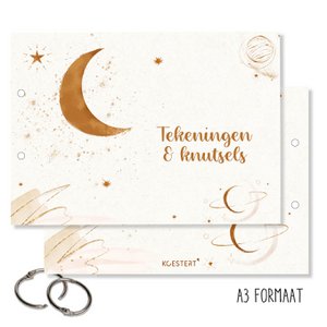 XXL Aufbewahrungspaket | Zeichnungen und Kunsthandwerk | Mond | A3-Format
