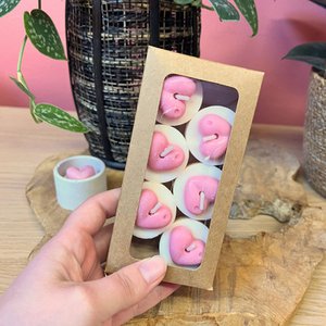 Theelichtjes met hartjes