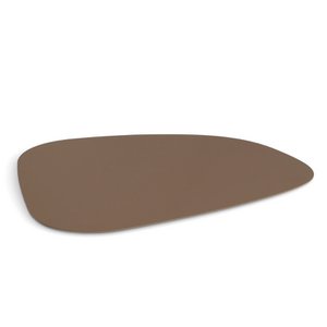 Placemat "2 tone", faux leather, beige/brown
