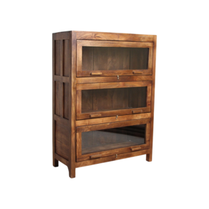 Houten kast met 3 vakken