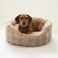 Hundekörbchen Nomi Kunstfell gravel