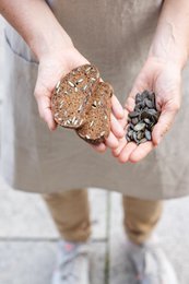 Glutenfreie Maronibrot Backmischung Dunkles Kürbis
